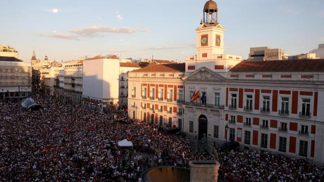 La Puerta del Sol de Madrid, repleta de manifestantes contra el chavismo