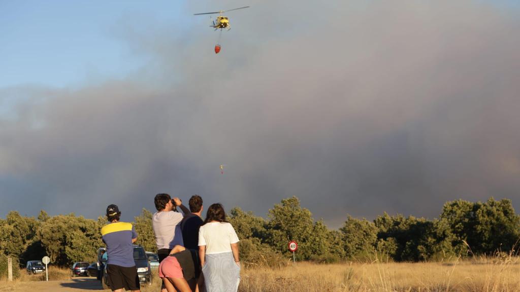 Situación crítica en Aliste: 180 efectivos luchan contra el fuego, que ya ha arrasado 100 hectáreas de árboles