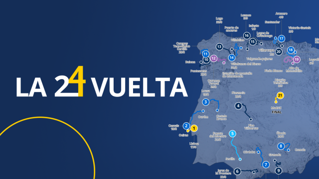 Mapa de La Vuelta 2024.