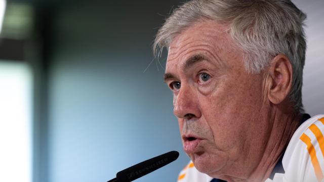 Carlo Ancelotti, durante la rueda de prensa previa al partido frente al Mallorca.