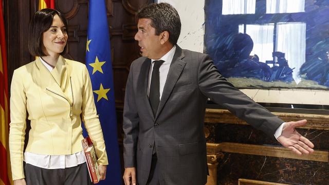 La ministra de Ciencia, Diana Morant, y el presidente de la Generalitat valenciana, Carlos Mazón, en una imagen de archivo. Europa Press / Rober Solsona