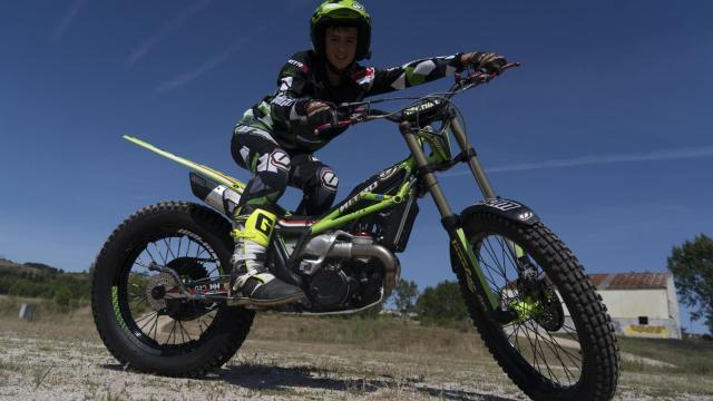 Jorge Fernández, piloto de trial del moto Club Bierzo