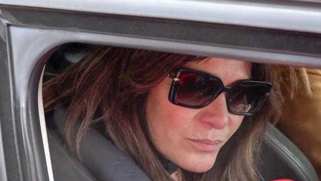 Fabiola Martínez a su llegada al funeral de su amigo Paco Arévalo