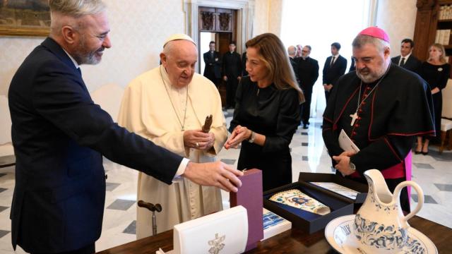 El Papa, este lunes con la delegación aragonesa