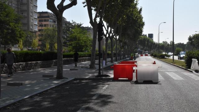 Obras en la avenida Cardenal Cisneros a la altura de Las Viñas