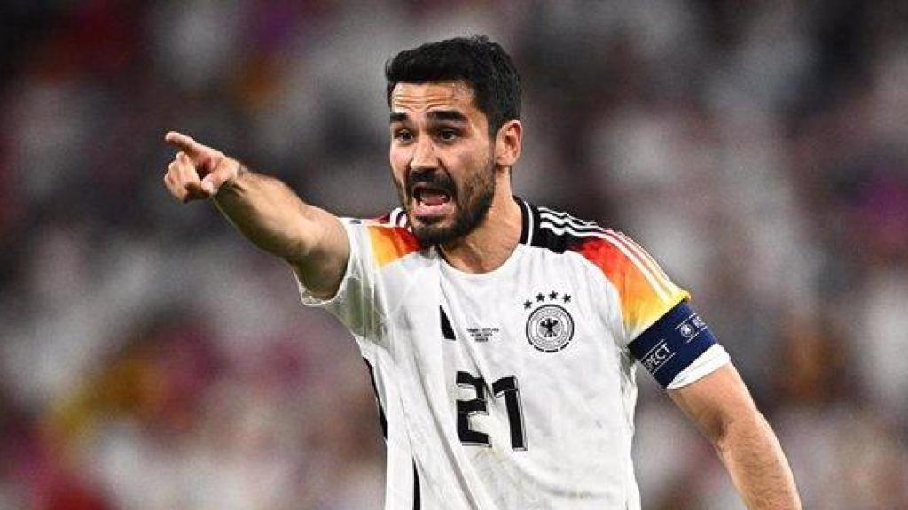 Gündogan, durante un partido con la selección alemana.