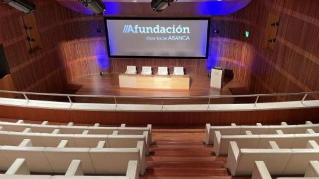 Auditorio de la sede de Fundación Abanca en el Cantón Grande.