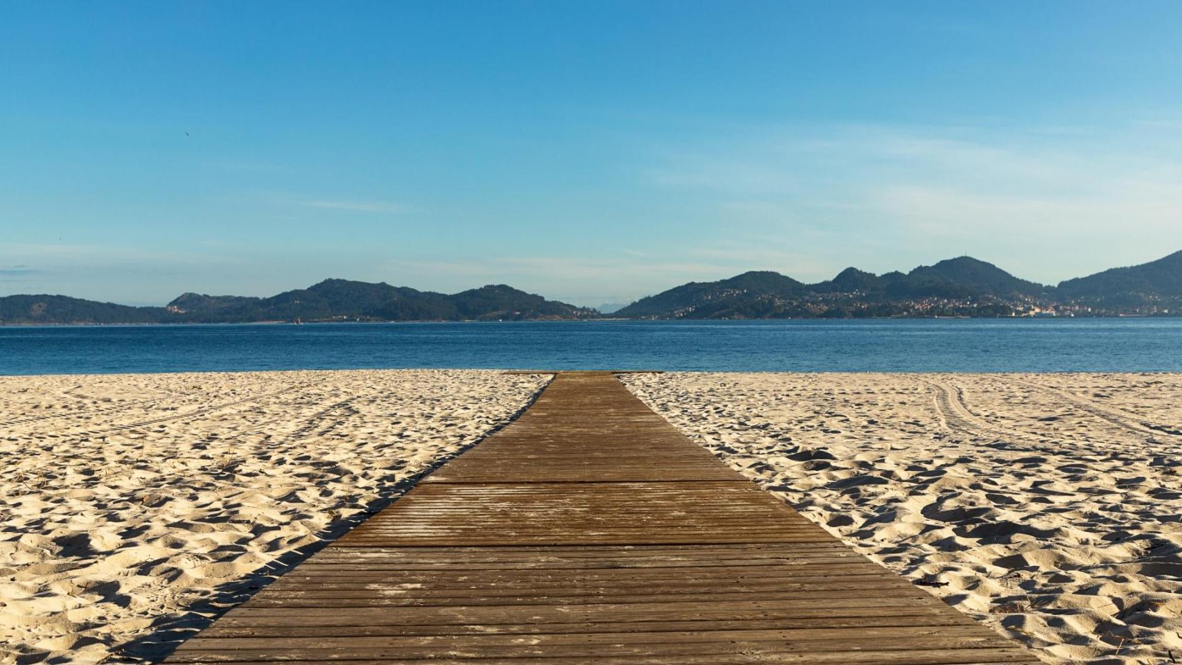 Playa del Vao, en Vigo.