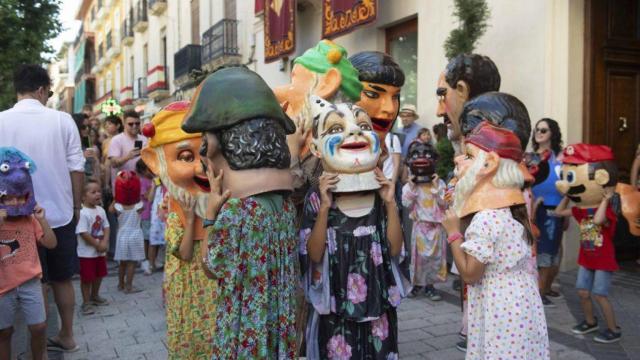 Uno de los actos de las fiestas de agosto en Xixona.