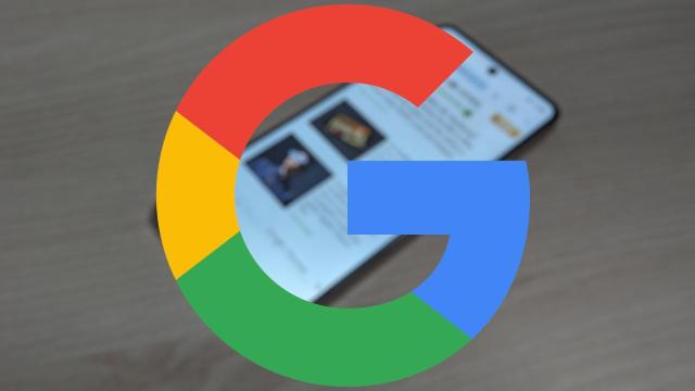 Icono de Google sobre un móvil