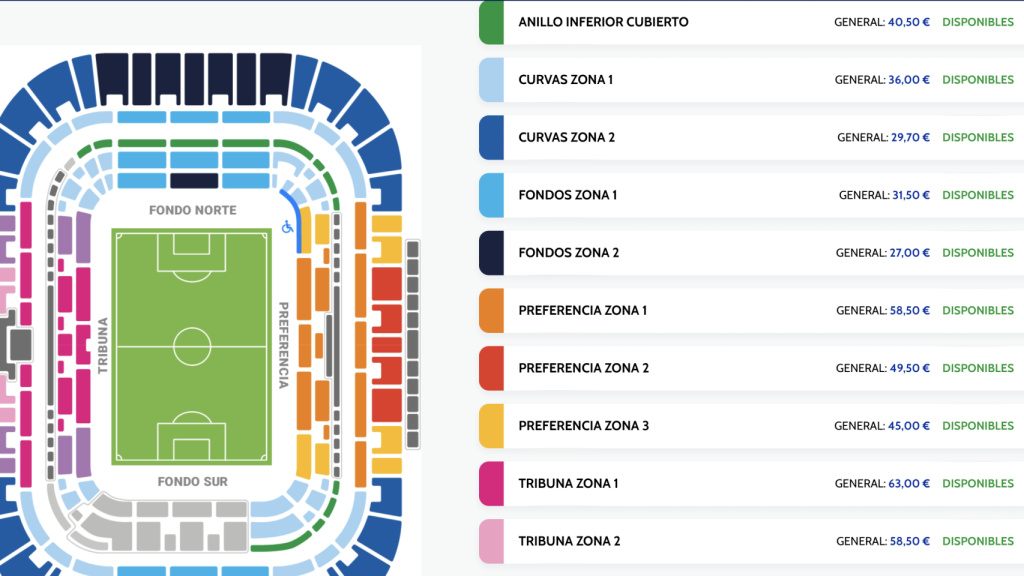 Precios de las entradas para el Málaga CF vs. Mirandés