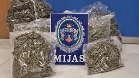 Los 18 kilos de marihuana.