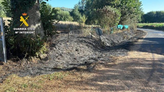 Terreno quemado en Toques