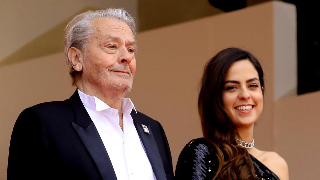 Alain Delon en un acto público, en mayo de 2019, en Cannes.