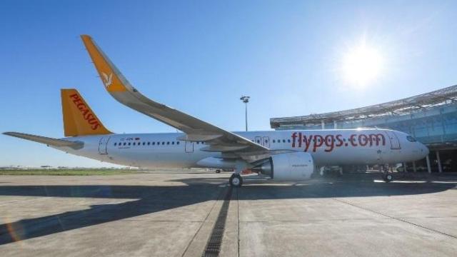 Un avión de la  compañía Pegasus Airlines