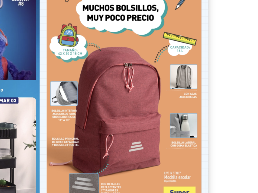 Mochila escolar.