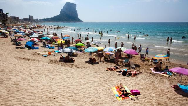 La playa del Arenal-Bol en Calpe.