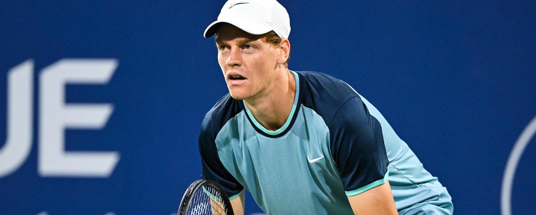 Jannik Sinner, durante su partido en Montreal ante Rublev.