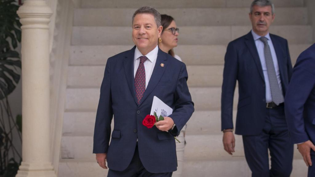 Emiliano García-Page, presidente de Castilla-La Mancha, el pasado 31 de julio en el Palacio de Fuensalida.