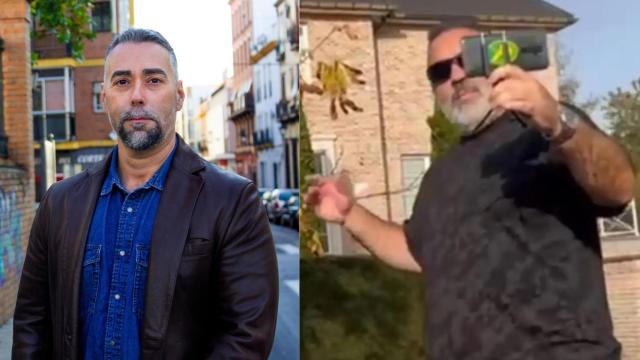 El líder de FACUA, Rubén Sánchez (i), y el youtuber Raúl Alfonso Paredes (d).