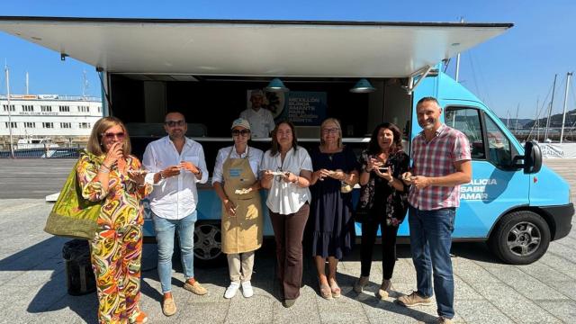 Foodtruck instalada en el Paseo de las Avenidas de Vigo.