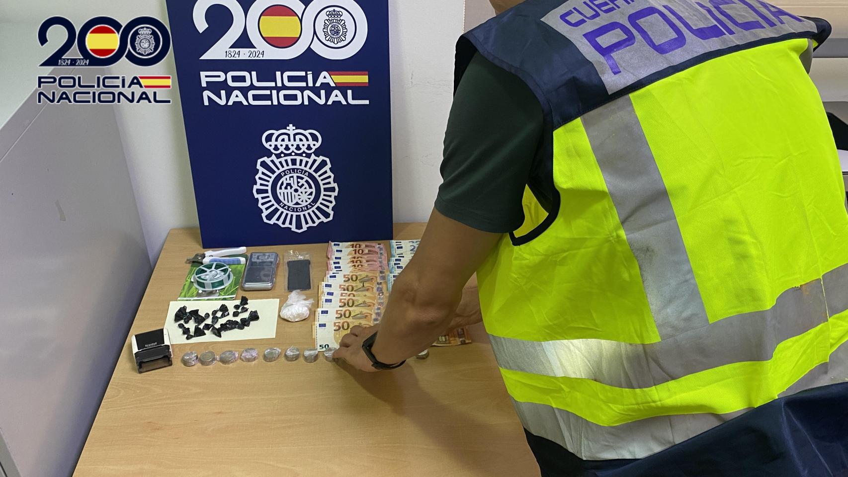 Material intervenido por la Policía Nacional.