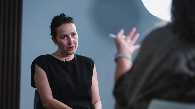 Lucía S. Fernández Alonso durante su entrevista con Madrid Total.