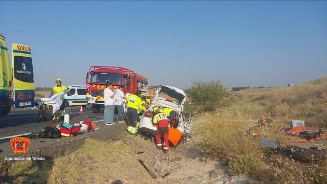 Accidente en Seseña. Foto: CPEIS Toledo.