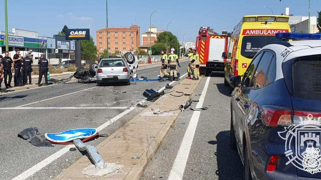 Despliegue para atender a los heridos en el accidente de Burgos