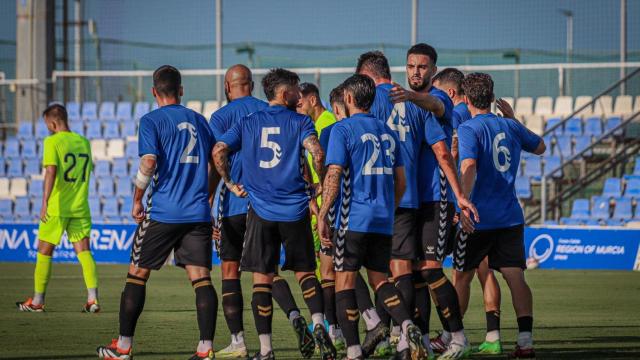 Jugadores del Intercity durante un encuentro.