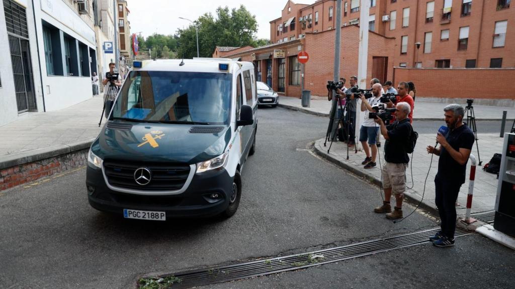 Llegada del asesino confeso de Mocejón a los juzgados de Toledo.