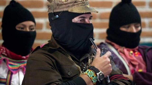 El Subcomandante Marcos, líder del grupo armado indigenista mexicano Ejército Zapatista de Liberación Nacional.