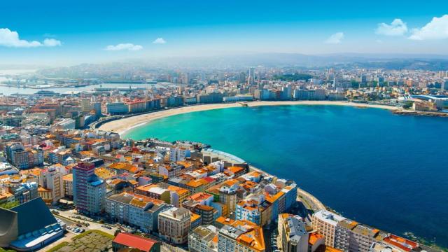 Vista panorámica de A Coruña.