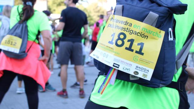 Imagen de una edición anterior de la Marcha Contra el Cáncer en Pontevedra.