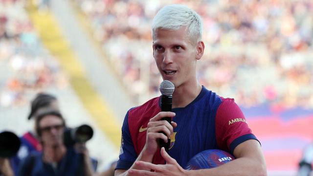 Dani Olmo, en el Trofeo Joan Gamper