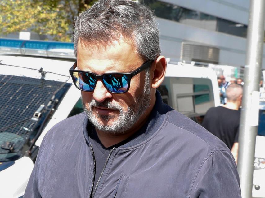 Miki Nadal, acudiendo a los juzgados de Violencia contra la Mujer de Madrid, en 2019.