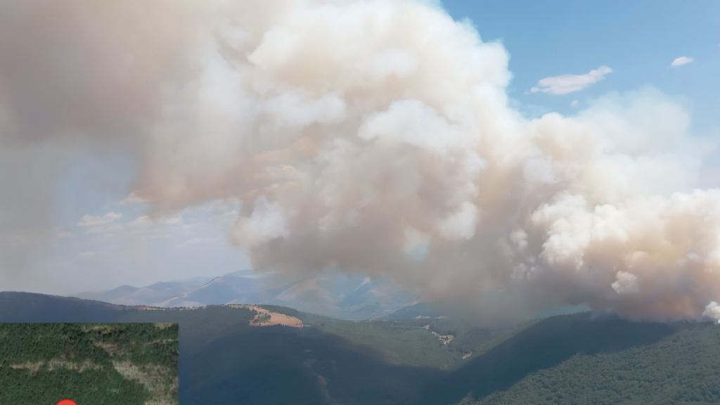 Incendio en la provincia de Burgos