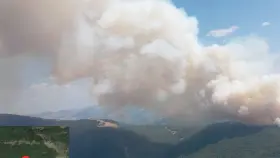 Incendio en la provincia de Burgos