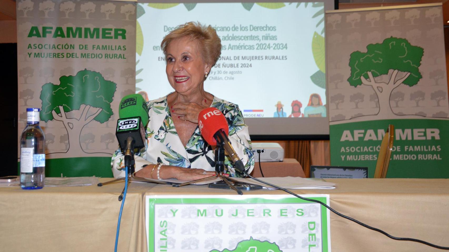 Carmen Quintanilla, presidenta de AFAMMER, este viernes en Ciudad Real.