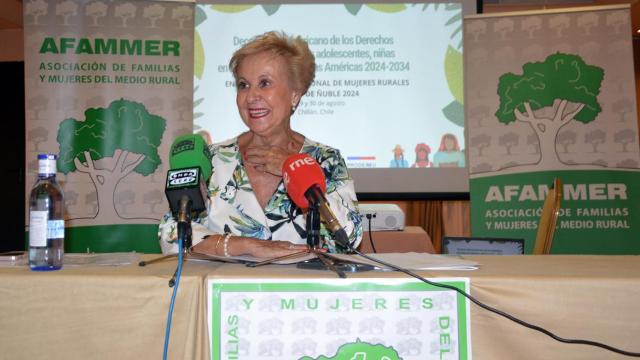 Carmen Quintanilla, presidenta de AFAMMER, este viernes en Ciudad Real.