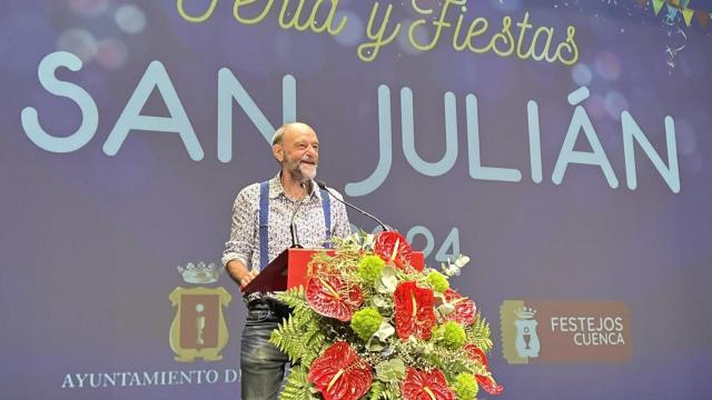 Javier Cansado durante el pregón.