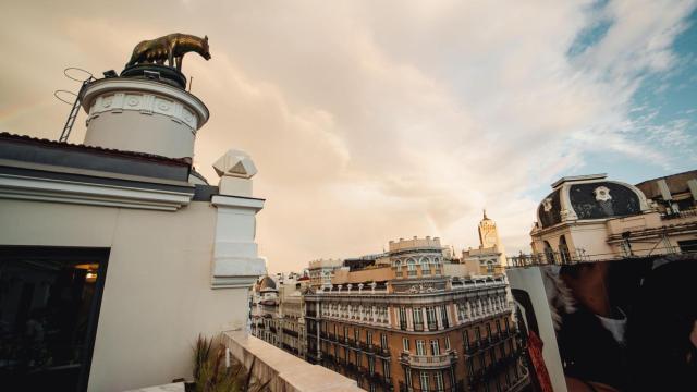 Las vistas de la terraza del restaurante Gran Vía 18.