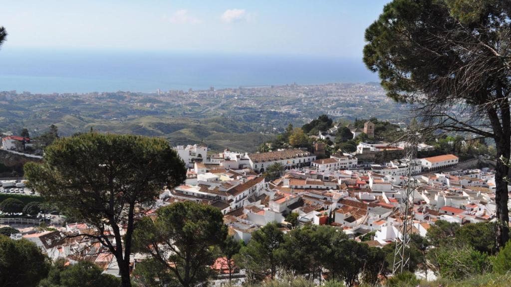 Vistas de la zona de Mijas.