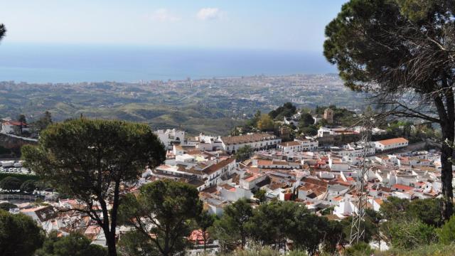 Vistas de la zona de Mijas.