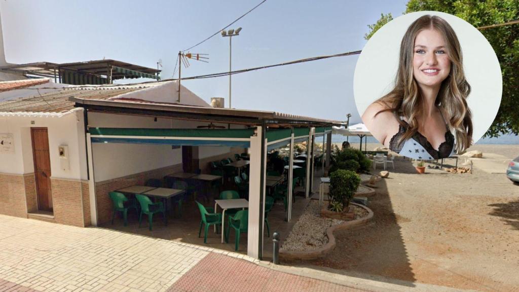 Chiringuito El Saladero, donde almorzó Leonor en Málaga.