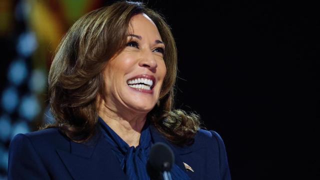 Kamala Harris este jueves durante su discurso en la Convención Demócrata en Chicago.