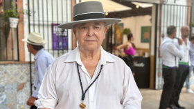 Manuel Curtido, en el Real de la Feria de Málaga.