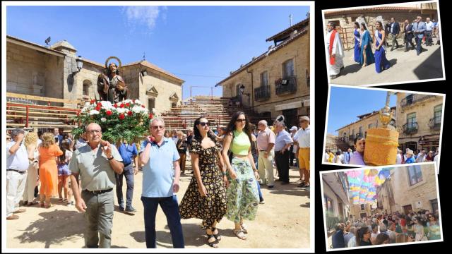 Procesión de san Bartolo en las fiestas de Aldeadávila