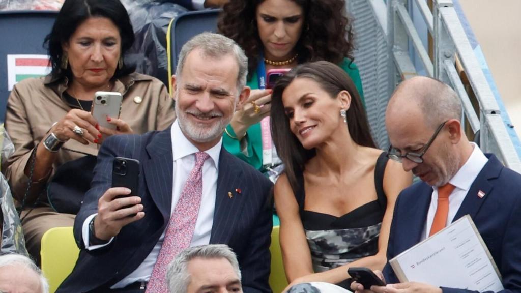 Los Reyes,  en julio durante la inauguración de las olimpiadas.