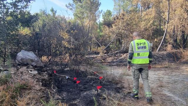 La UIFO sobre el terreno de uno de los incendios